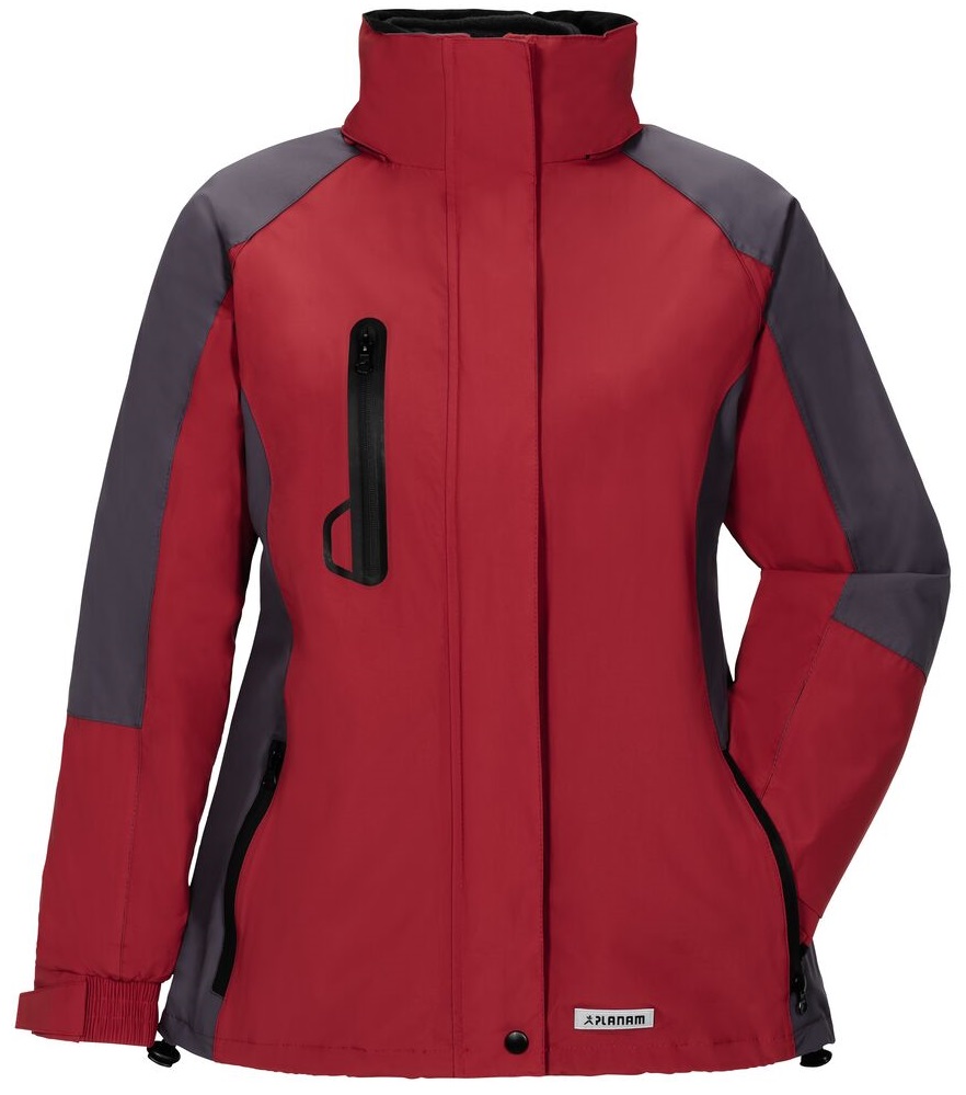 PLANAM-Kälteschutz, Damen-Winter-Wetter-Arbeits-Berufs-Jacke,Shape, rot/grau
