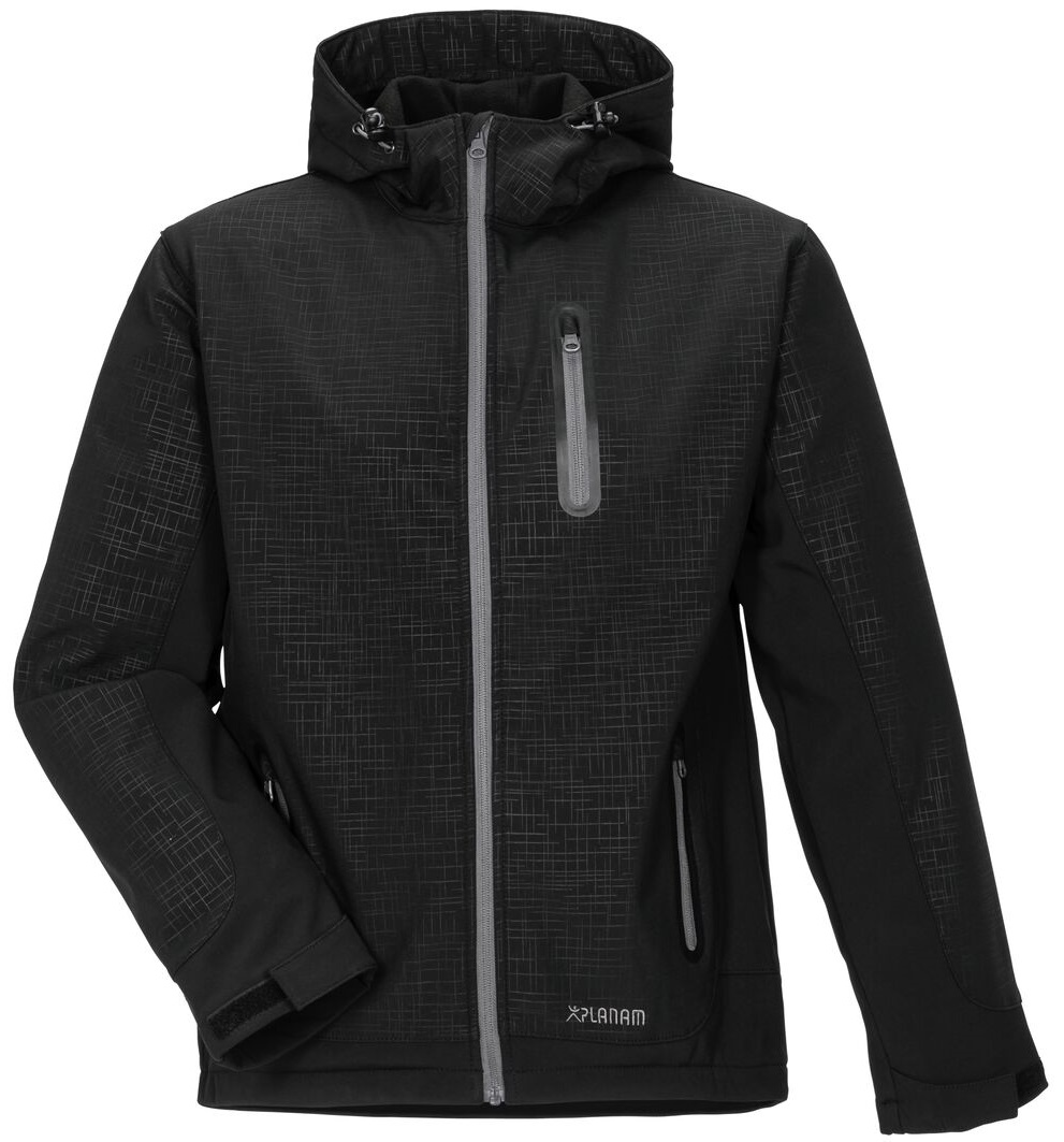 PLANAM-Kälteschutz, Cube Winter-Softshell Arbeits-Berufs-Jacke, schwarz