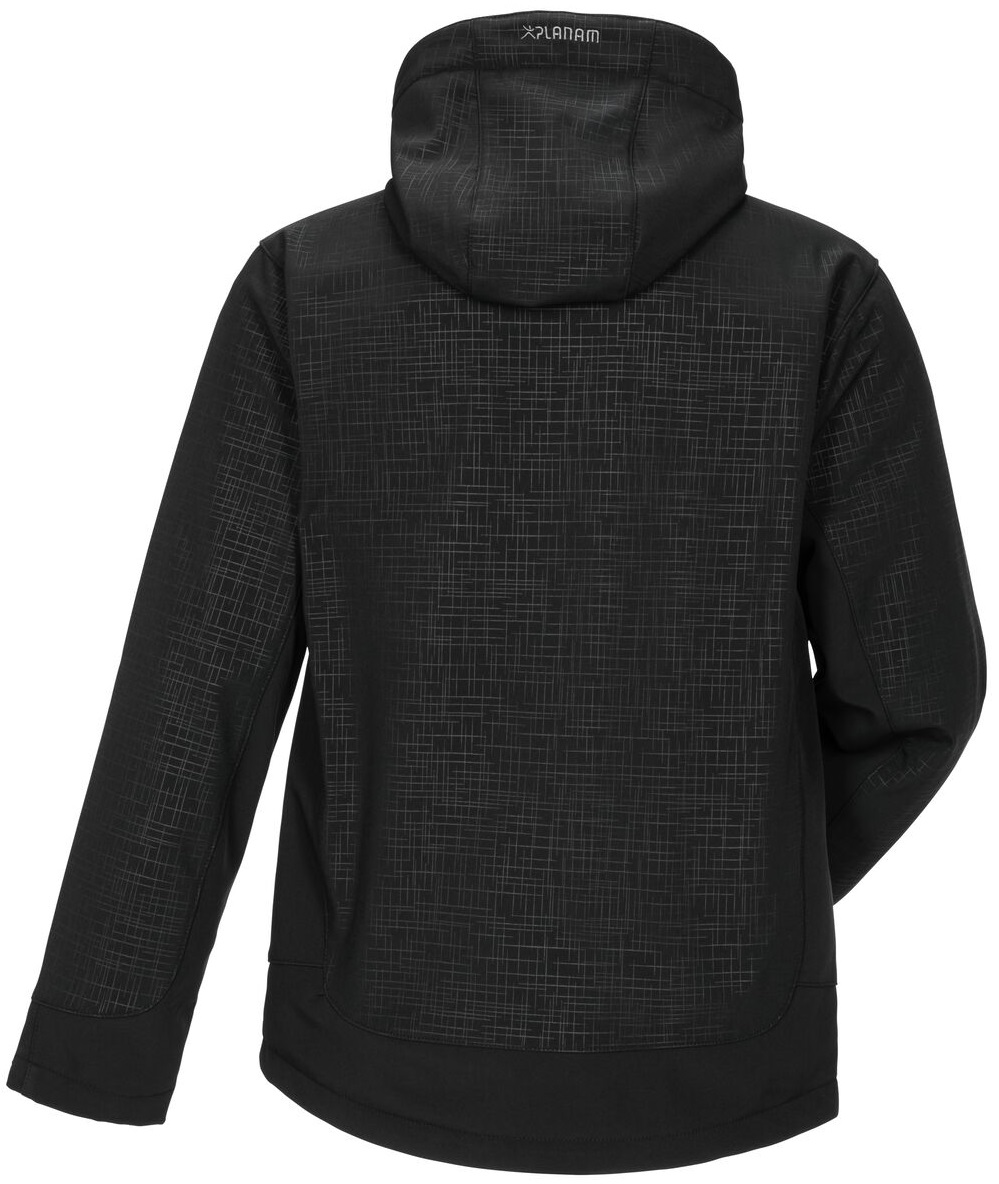 PLANAM-Kälteschutz, Cube Winter-Softshell Arbeits-Berufs-Jacke, schwarz