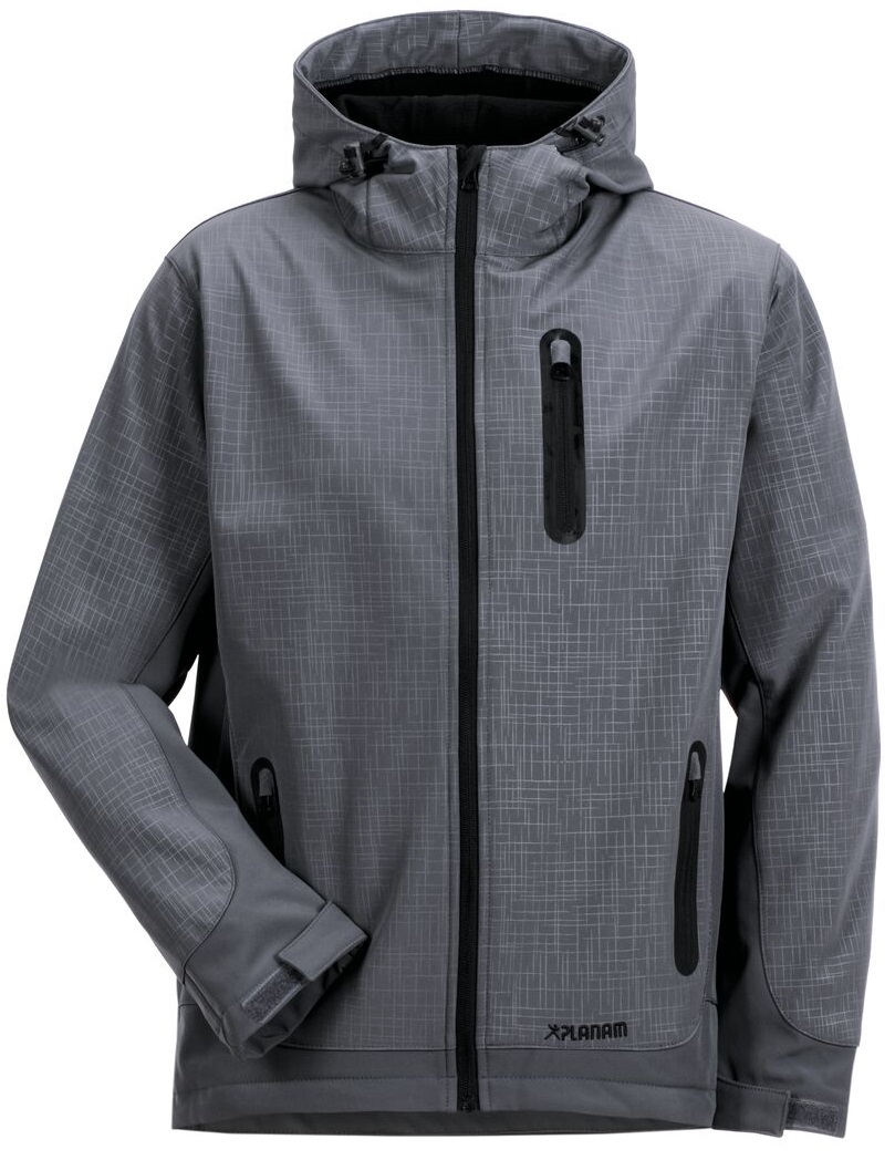 PLANAM-Kälteschutz, Cube Winter-Softshell Arbeits-Berufs-Jacke, schiefer
