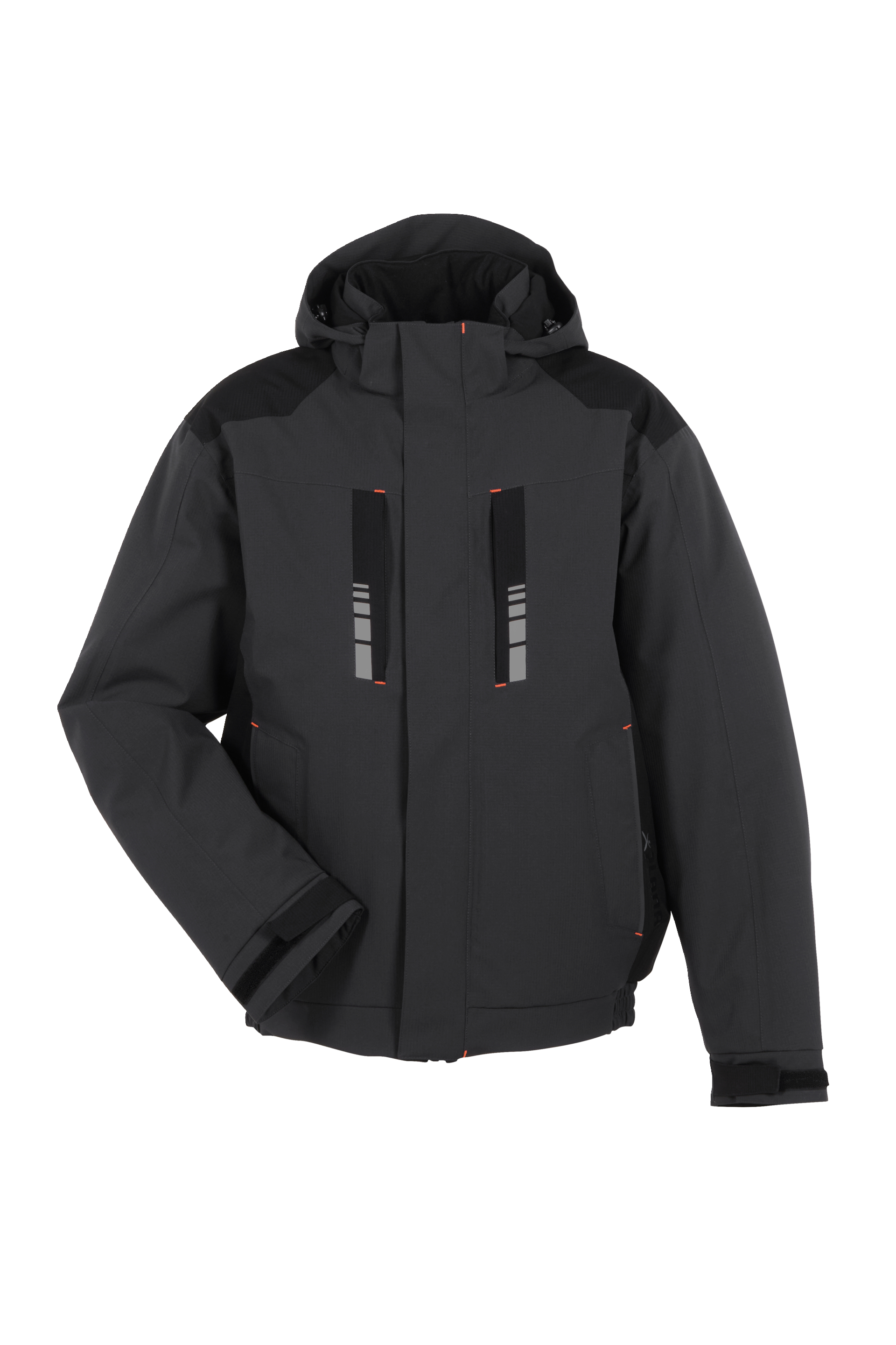 Planam-Outdoor Moto Winterjacke grau/schwarz