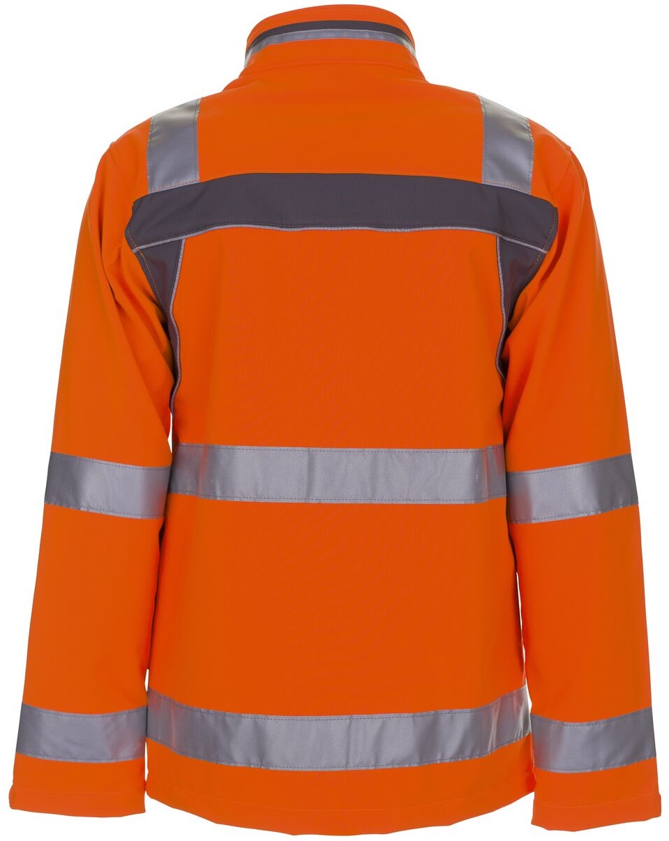PLANAM-Warnschutz, Softshell-Jacke, Plaline, 320 g/m², orange/schiefer
