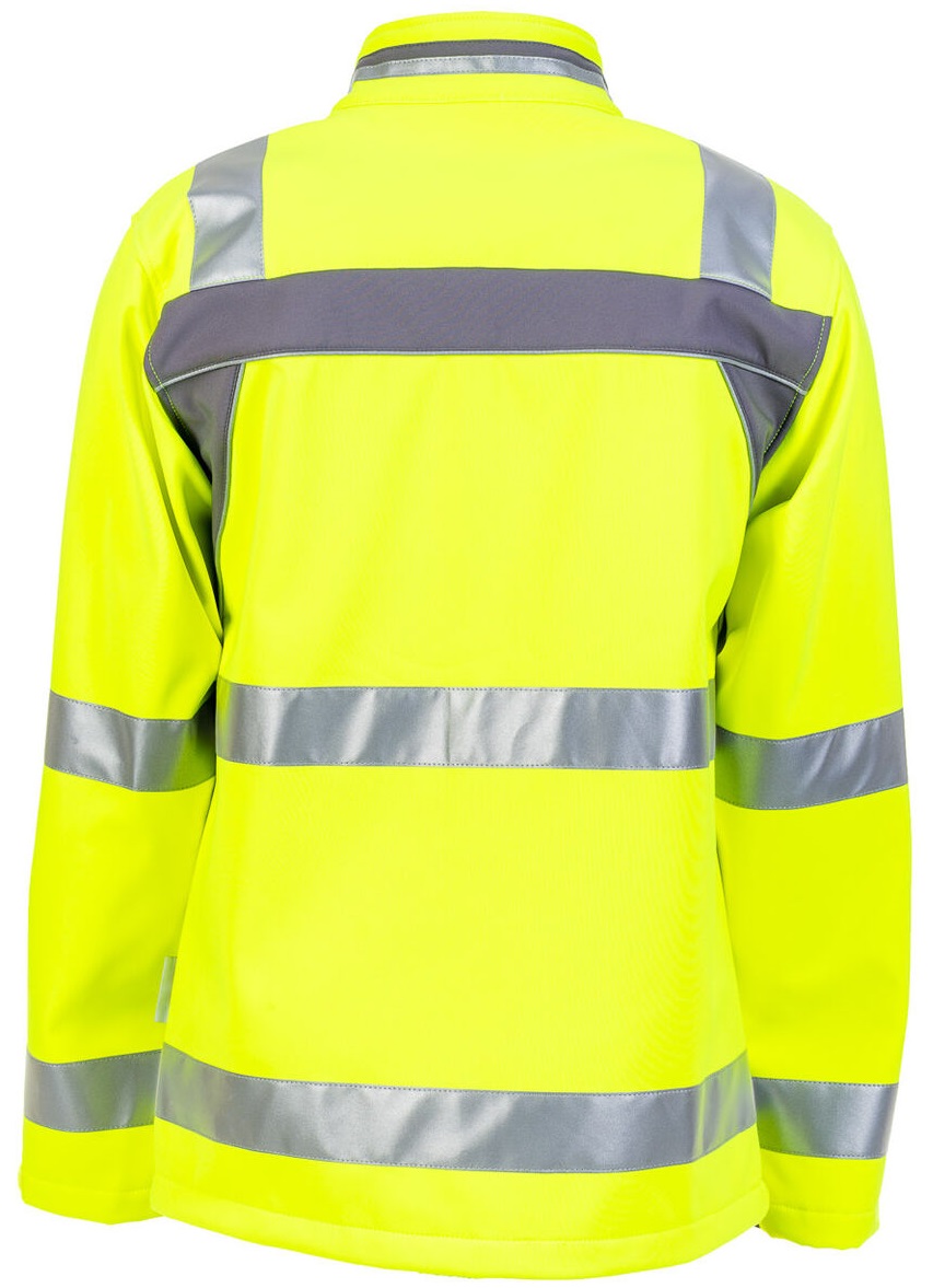 PLANAM-Warnschutz, Softshell-Jacke, Plaline, 320 g/m², gelb/schiefer
