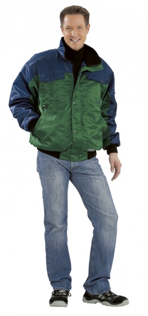 Gr.M PLANAM Polar Blouson Arbeitsjacke Pilotenjacke Winterjacke Berufsjacke Nr 317 grün marine