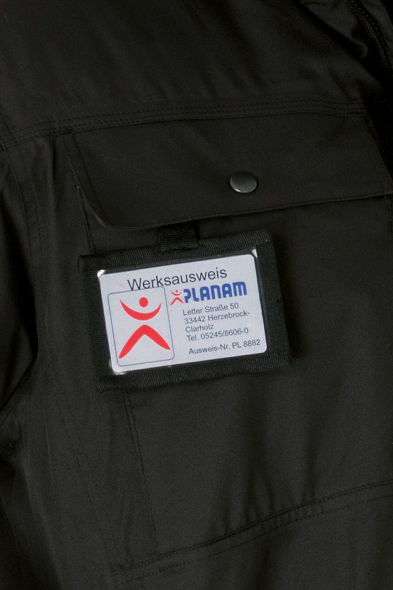 PLANAM-Kälteschutz, Ausweistasche für Secu Winter-Parka, Outdoor, schwarz