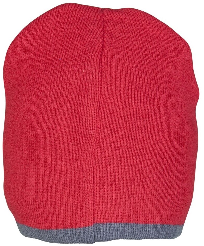 PLANAM-Kälteschutz, Winter-Strick-Mütze, rot/schiefer