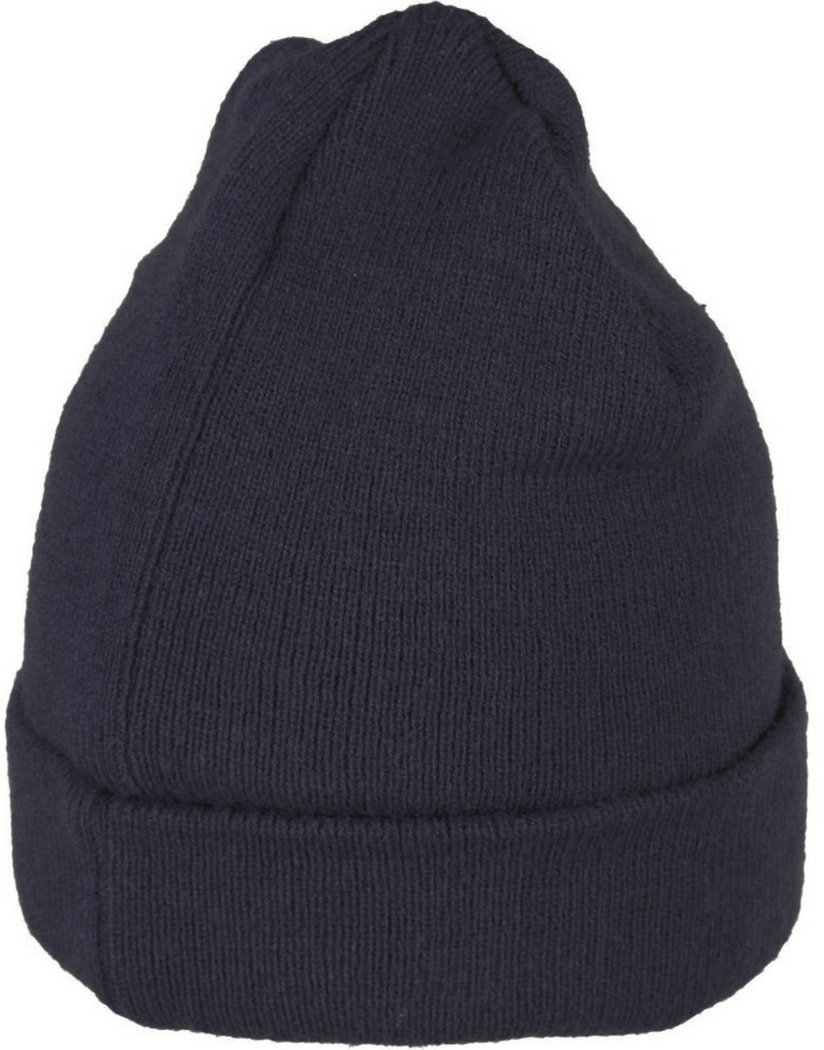 PLANAM-Kälteschutz, Winter-Strick-Mütze, mit Umschlag, marine