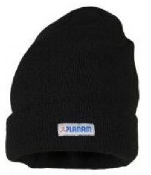 PLANAM-Kälteschutz, Thinsulate-Winter-Mütze, mit Umschlag, schwarz