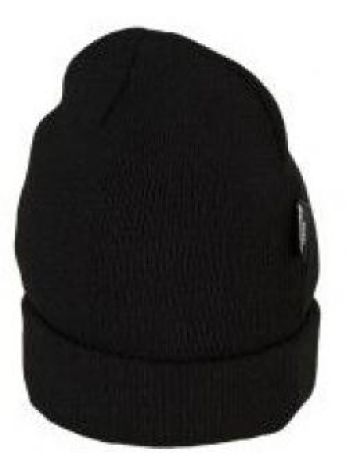 PLANAM-Kälteschutz, Thinsulate-Winter-Mütze, mit Umschlag, schwarz