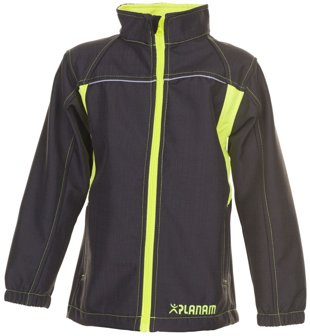 PLANAM-Kälteschutz, Junior Softshell-Arbeits-Berufs-Jacke, anthrazit/gelb