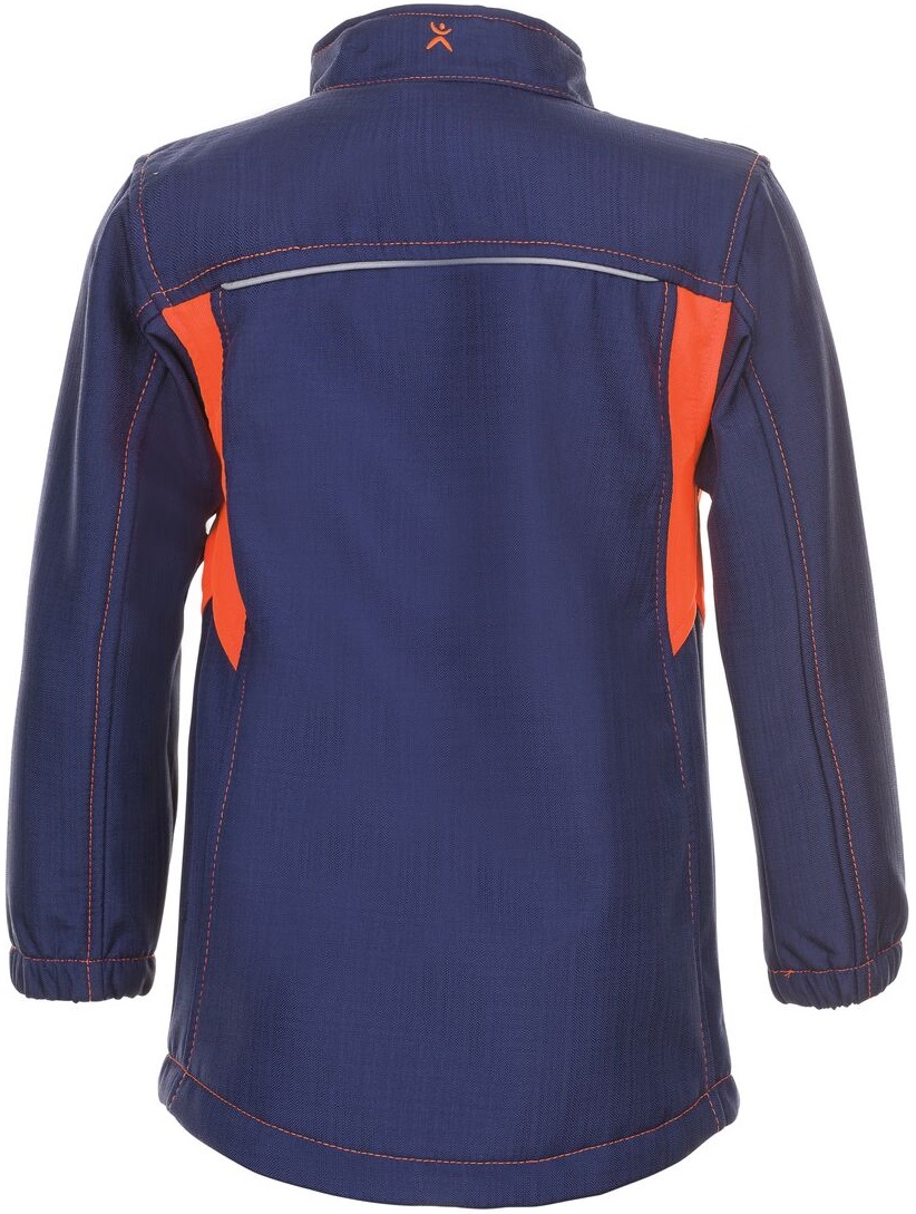 PLANAM-Kälteschutz, Junior Softshell-Arbeits-Berufs-Jacke, marine/orange