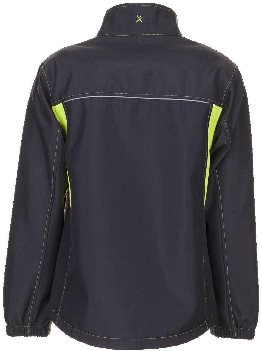 PLANAM-Kälteschutz, Softshell-Arbeits-Berufs-Jacke, Basalt Neon, anthrazit/gelb