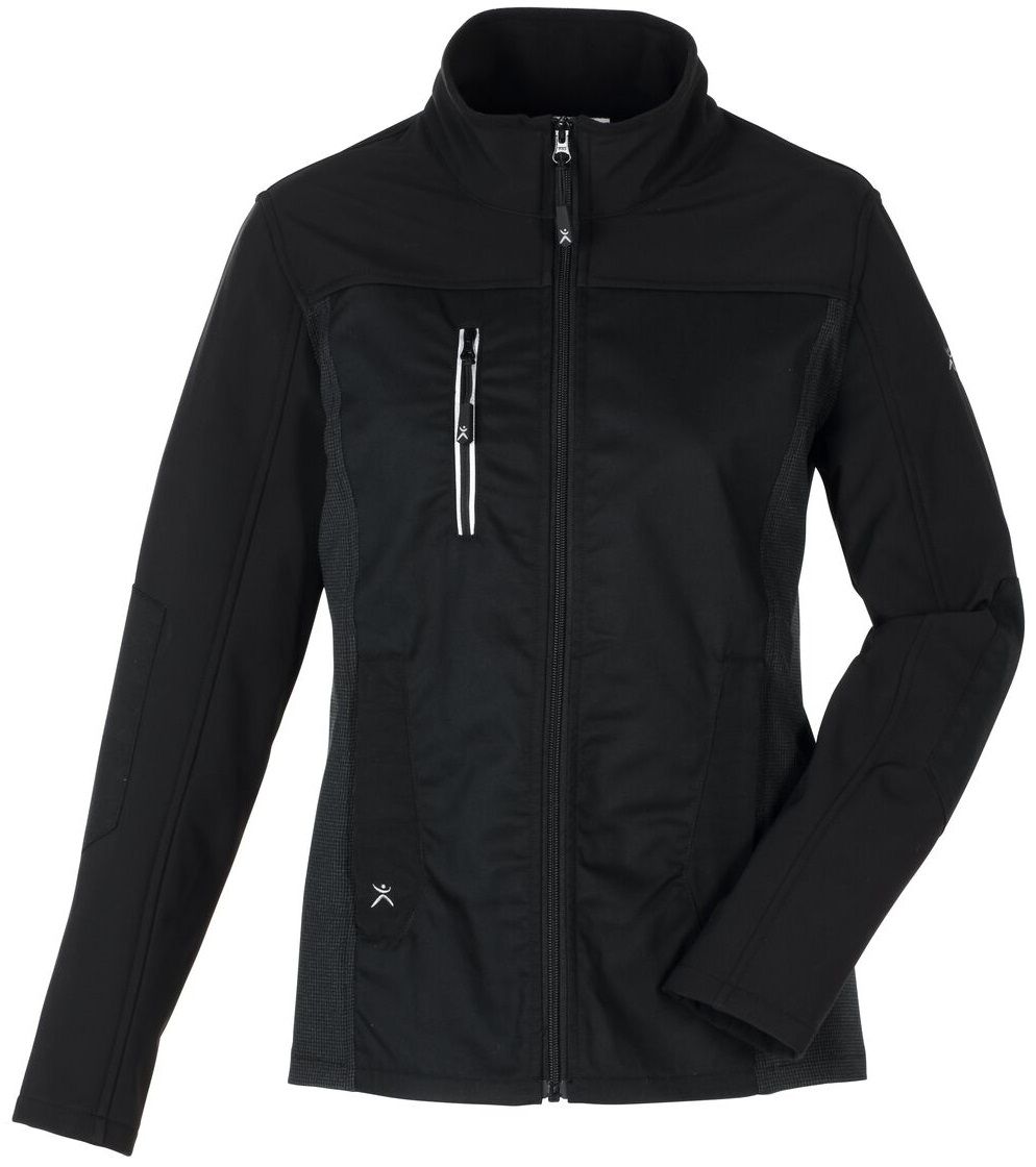 PLANAM-Kälteschutz, Damen-Hybridjacke, Norit, 245 g/m², schwarz/schwarz