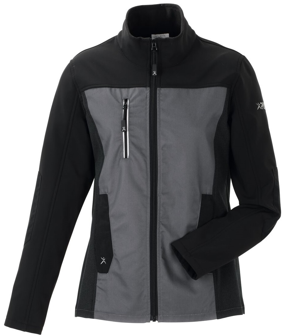 PLANAM-Kälteschutz, Damen-Hybridjacke, Norit, 245 g/m², schiefer/schwarz