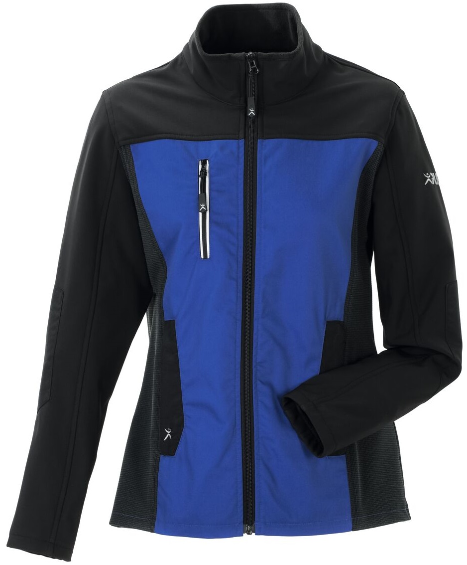 PLANAM-Kälteschutz, Damen-Hybridjacke, Norit, 245 g/m², kornblau/schwarz