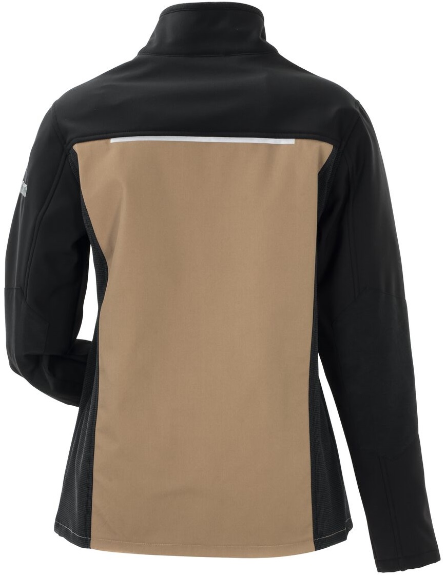 PLANAM-Kälteschutz, Damen-Hybridjacke, Norit, 245 g/m², sand/schwarz