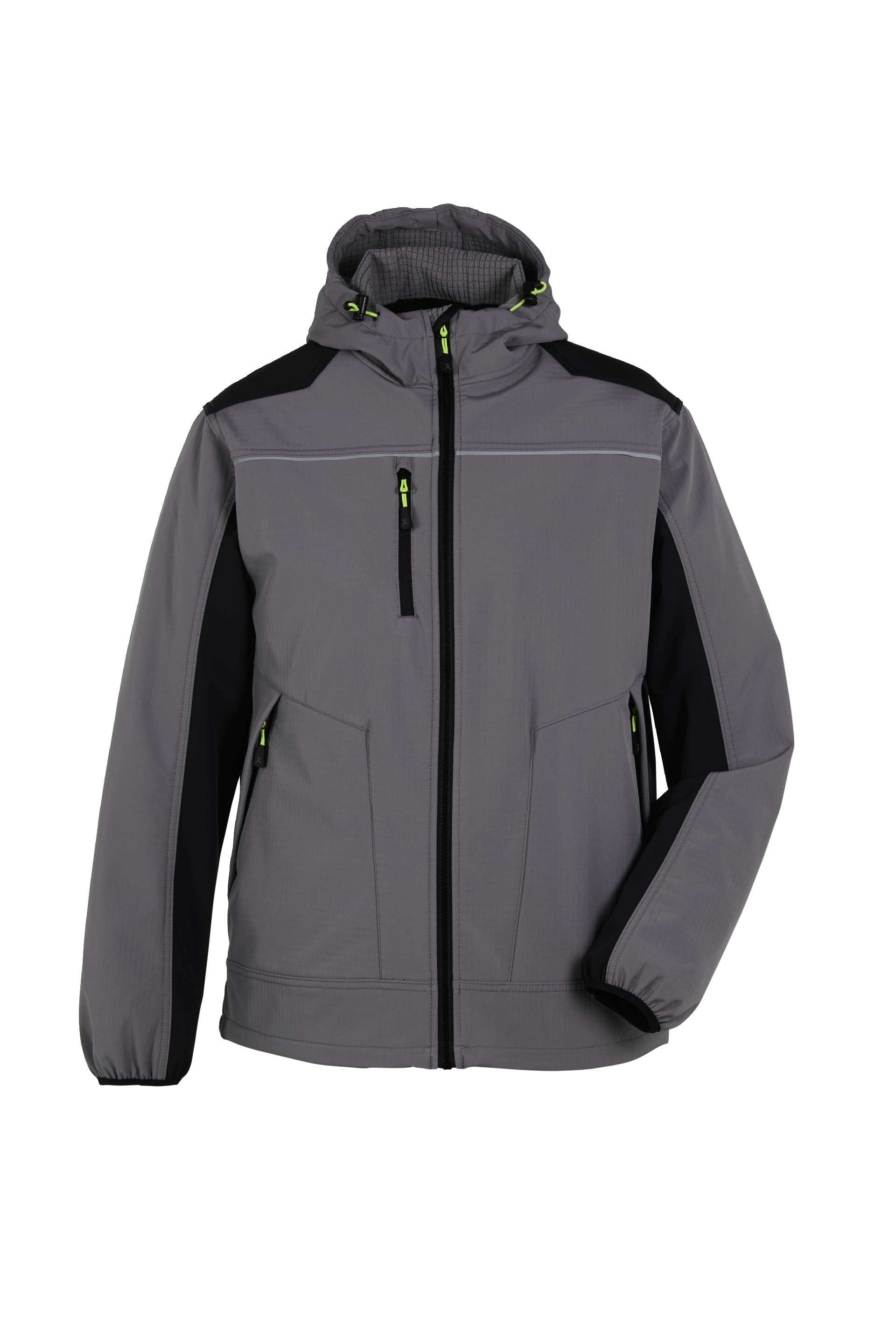 Planam-rECOline Softshelljacke zink/schwarz