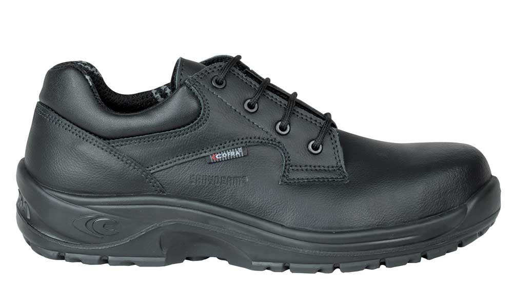 COFRA-Footwear, ADRIANUS BLACK S2 SRC, Sicherheits-Arbeits-Berufs-Schuhe, Halbschuhe, schwarz