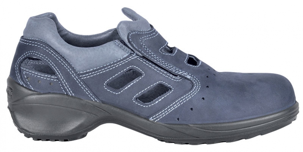 Gr.40 COFRA-Footwear, ELOISA S1 P SRC, Sicherheits-Arbeits-Berufs-Schuhe, Halbschuhe, blau