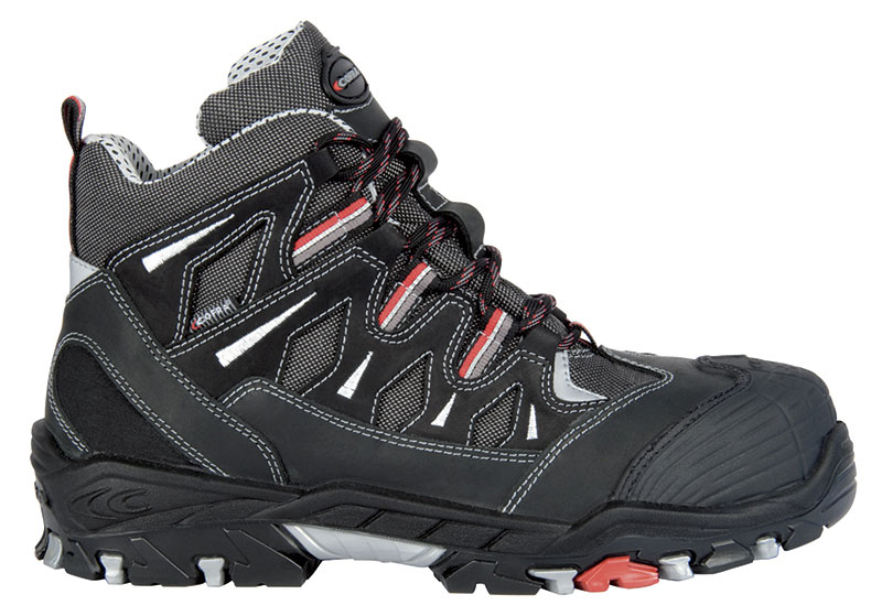 Gr.43 COFRA-Footwear, BERSEK S3 SRC, Arbeits-Berufs-Sicherheits-Schuhe, hoch, schwarz