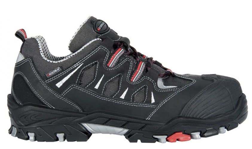 Gr.45 COFRA-Footwear, ELLAK S3 SRC, Sicherheits-Arbeits-Berufs-Schuhe, Halbschuhe, schwarz
