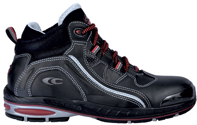 Gr.42 COFRA-Footwear, ELISKI, S3, SRC, Sicherheits-Arbeits-Berufs-Schuhe, Hochschuhe, schwarz