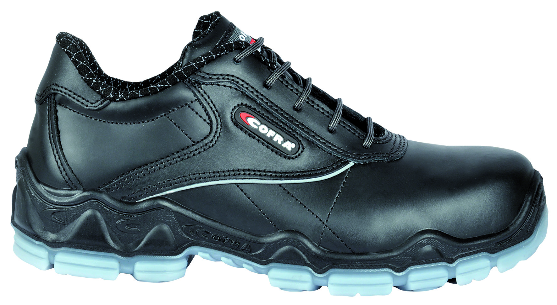 COFRA-Footwear, MONET S3 SRC, Sicherheits-Arbeits-Berufs-Schuhe, Halbschuhe, schwarz