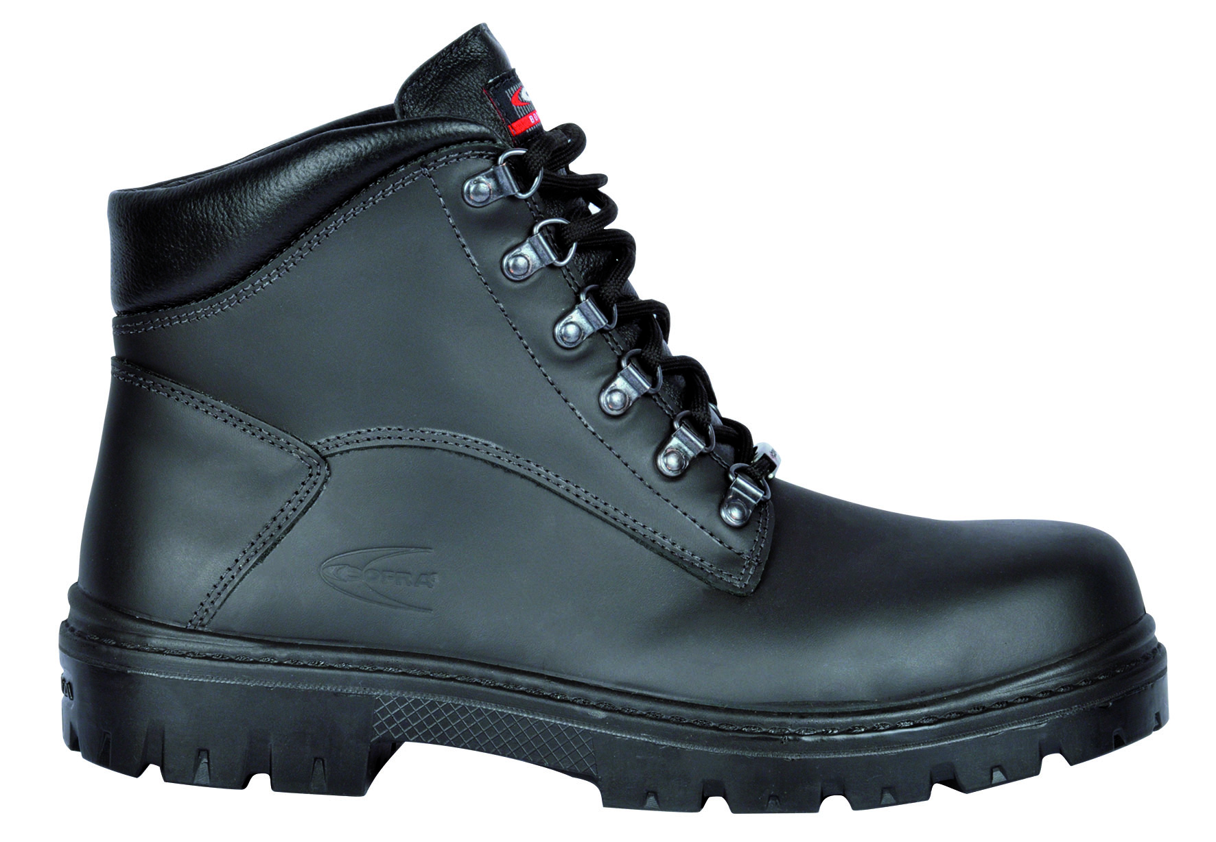 Gr.44 COFRA-Footwear, MONTERIA S3 SRC, Sicherheits-Arbeits-Berufs-Schuhe, Hochschuhe, schwarz