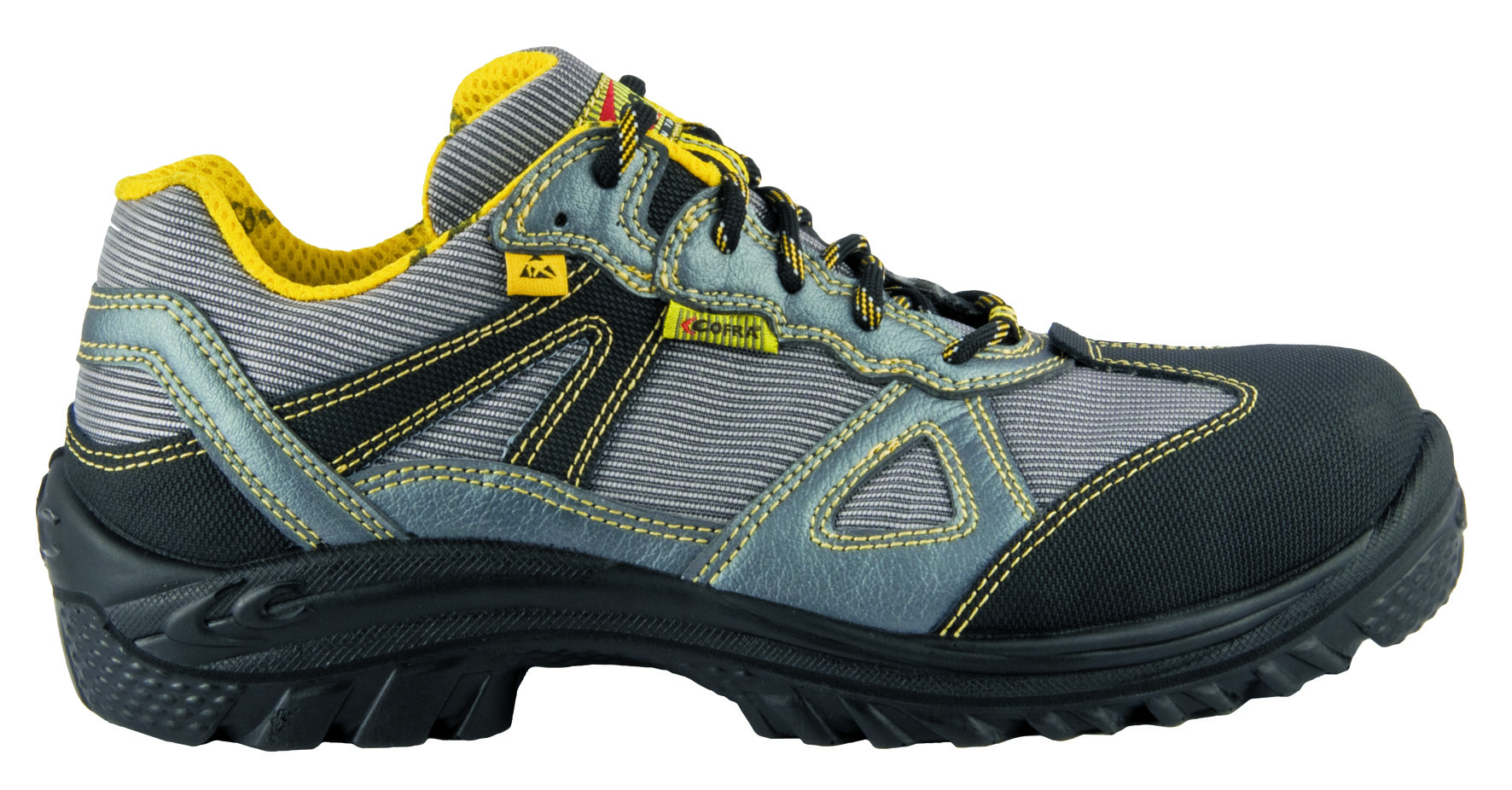 COFRA-Footwear, CARTAGENA, S1P, SRC, Sicherheits-Arbeits-Berufs-Schuhe, Halbschuhe, grau
