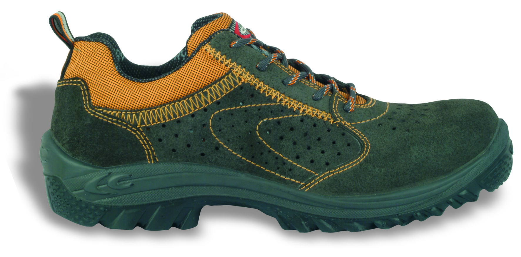Gr.47 COFRA-Footwear, CUBA S1 P SRC, Sicherheits-Arbeits-Berufs-Schuhe, Halbschuhe, blau/beige