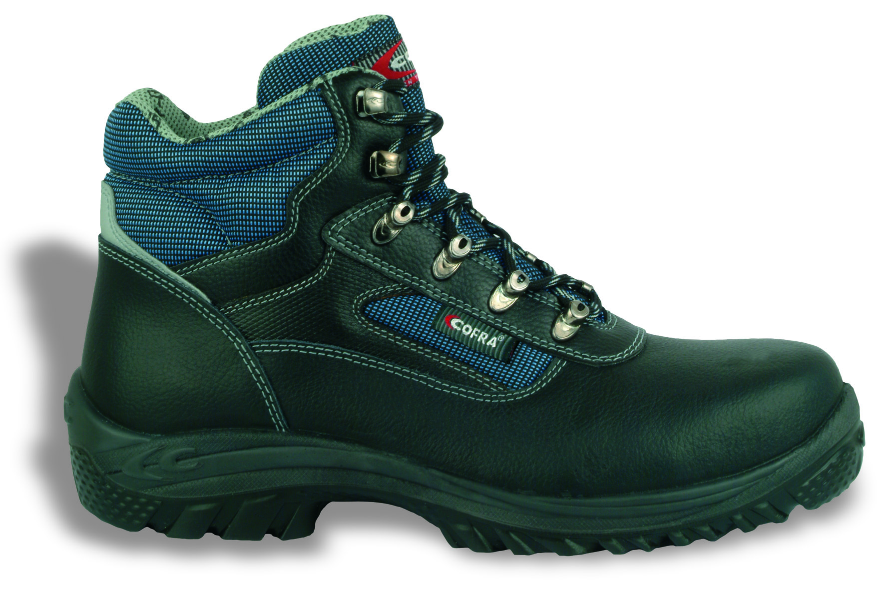 COFRA-Footwear, RUHR S3 SRC, Arbeits-Berufs-Sicherheits-Schuhe, hoch, schwarz/blau