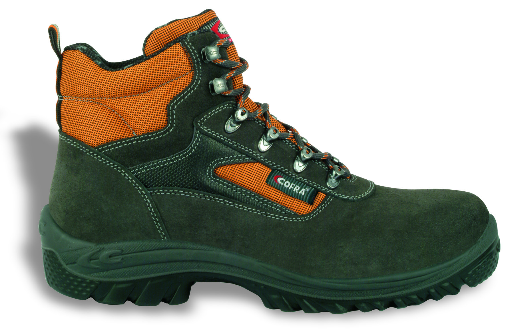 Gr.40 COFRA-Footwear, LUBECK S1 P SRC, Arbeits-Berufs-Sicherheits-Schuhe, hoch, braun