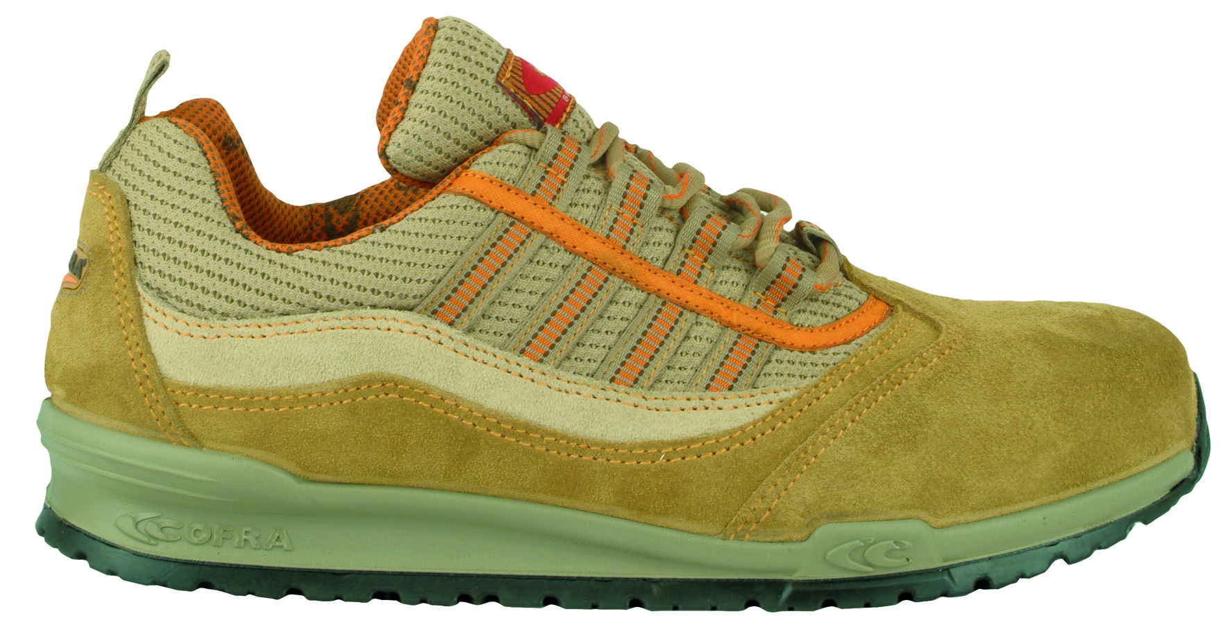 Gr.40 COFRA-Footwear, NADI S1 P SRC, Sicherheits-Arbeits-Berufs-Schuhe, Halbschuhe, beige