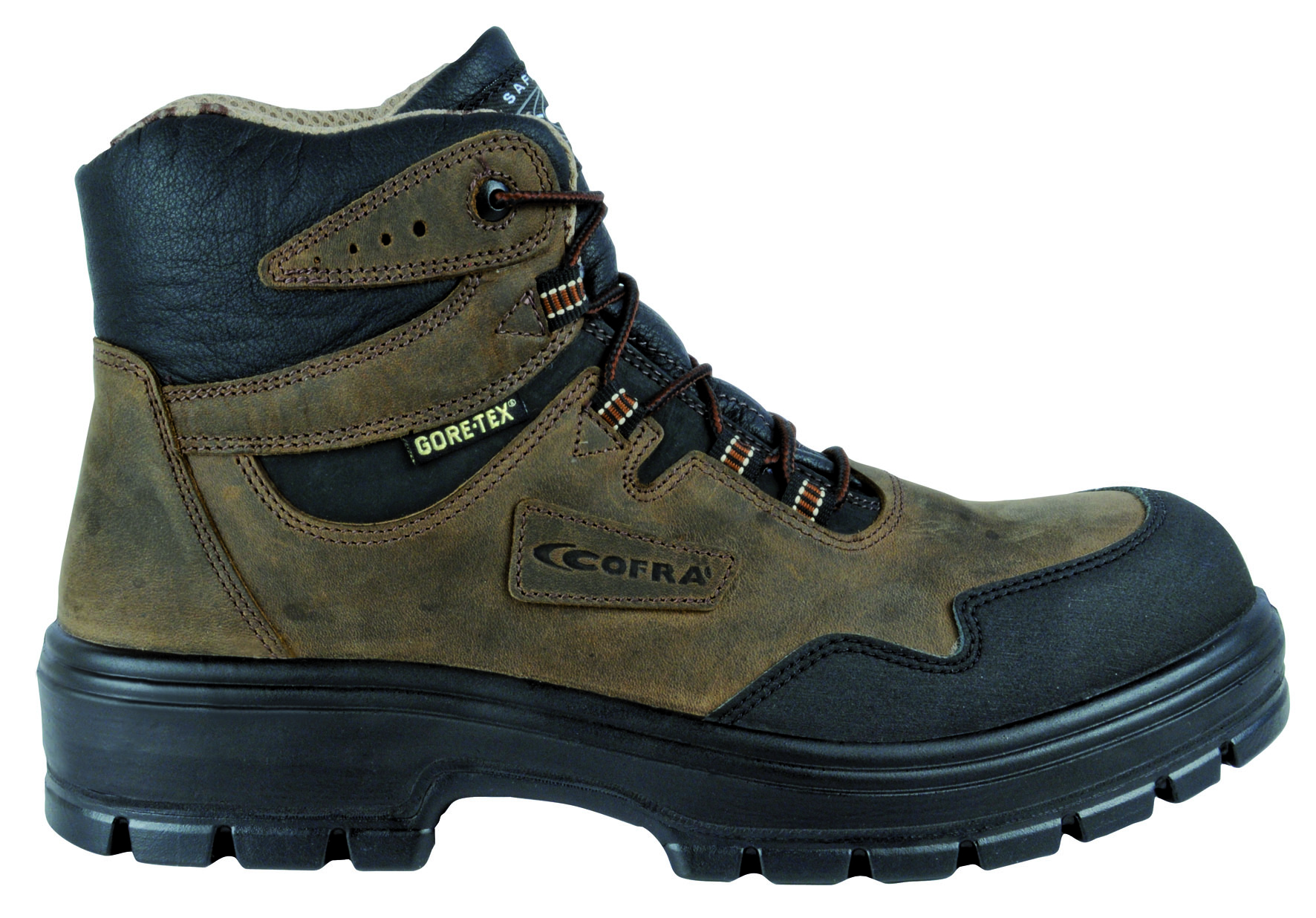 COFRA-Footwear, ARKANSAS S3 WR CI HRO SRC, Arbeits-Berufs-Sicherheits-Schuhe, hoch, braun