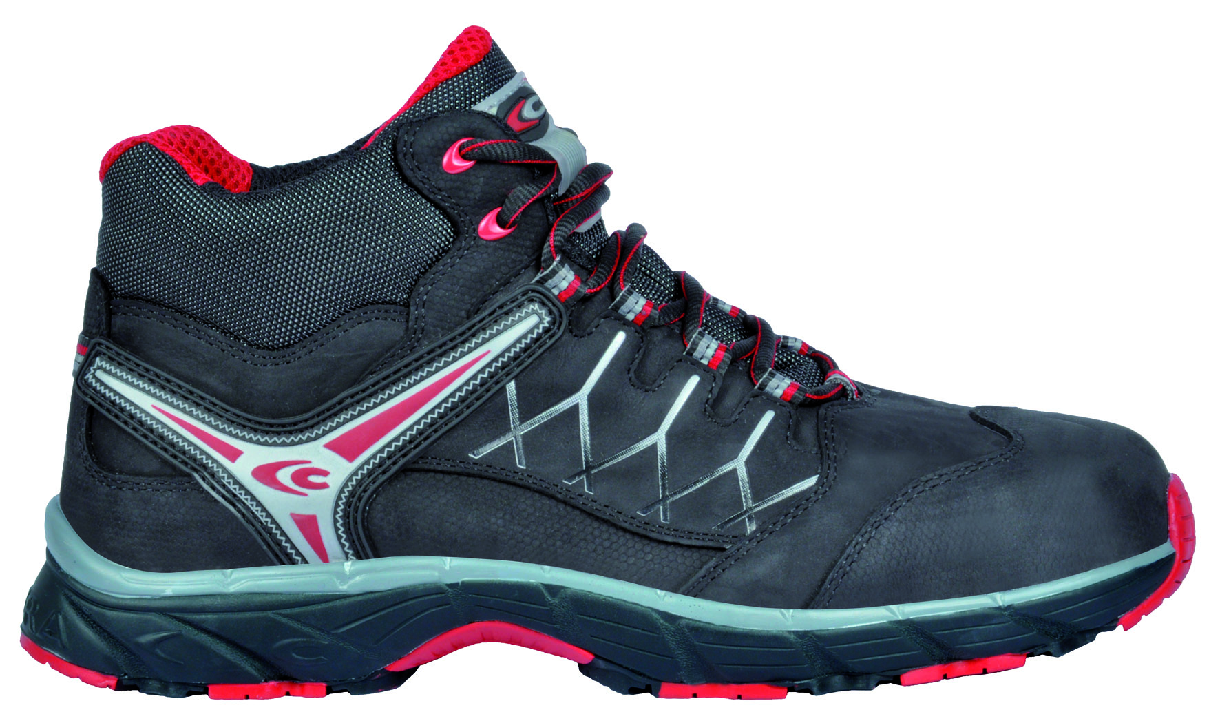 Gr.44 COFRA-Footwear, NEW BRONX BLACK, S3, SRC, Arbeits-Berufs-Sicherheits-Schuhe, hoch, schwarz