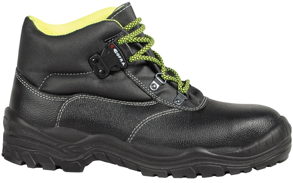 COFRA-Footwear, LHASA S3 SRC, Sicherheits-Arbeits-Berufs-Schuhe, Halbschuhe, hoch, schwarz