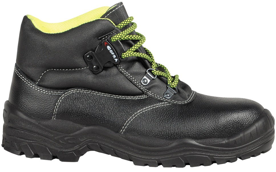 Gr.40 COFRA-Footwear, LHASA S3 SRC, Sicherheits-Arbeits-Berufs-Schuhe, Halbschuhe, hoch, schwarz