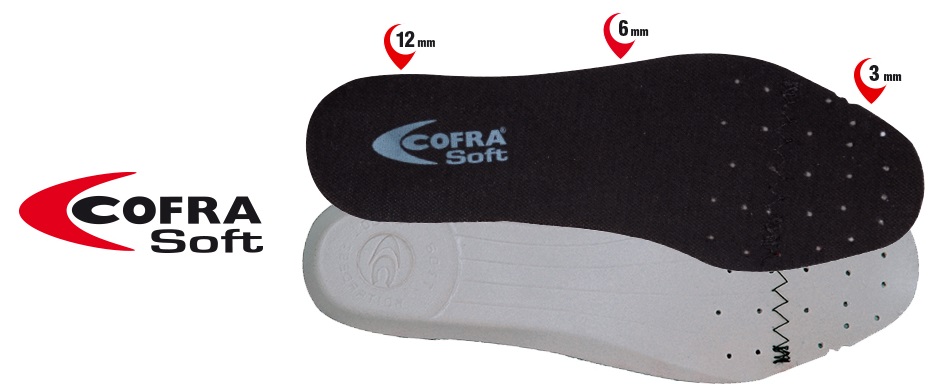 COFRA-Schuhzubehör SOFT SOLETTA  Einlegesohlen Fußbett Schuheinlagen Fußbetteinlagen