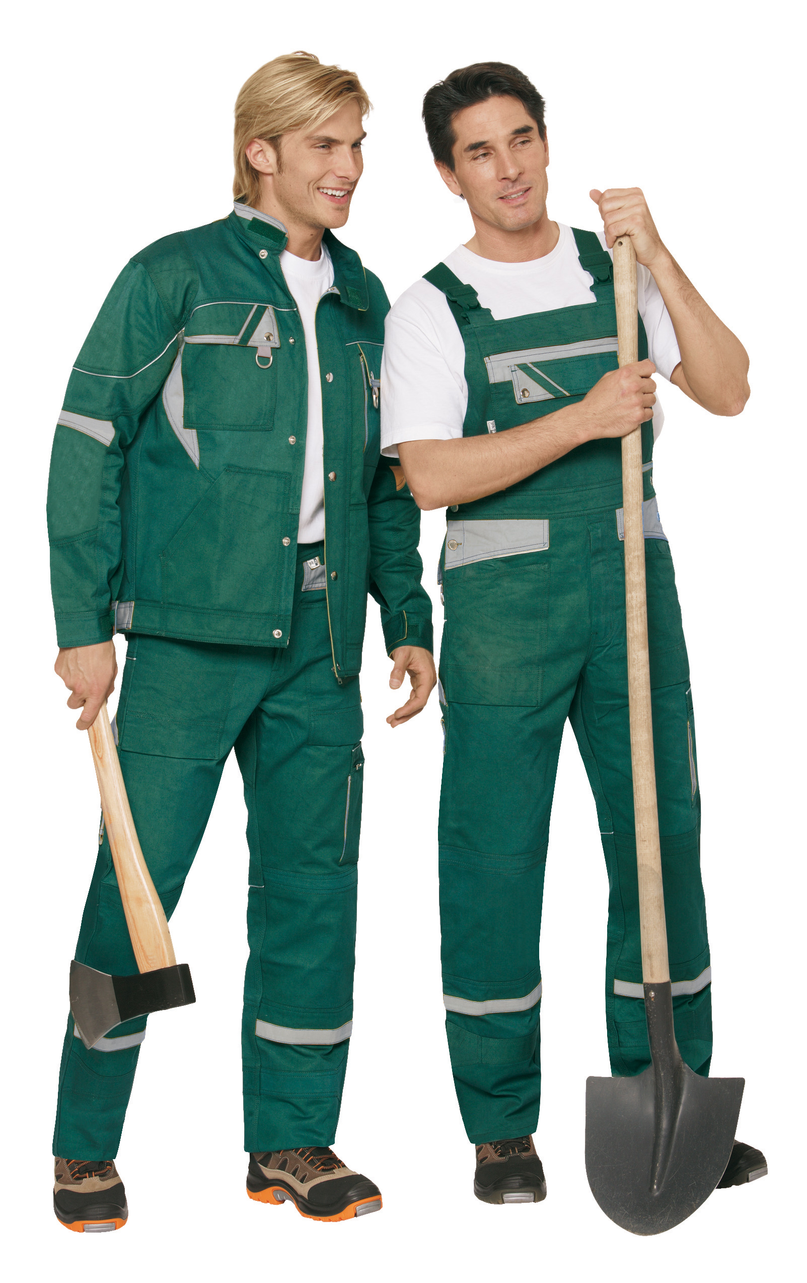 PKA Blousonjacke Arbeitsjacke Berufsjacke Schutzjacke Arbeitskleidung Berufskleidung Threeline De Luxe grün grau 330g