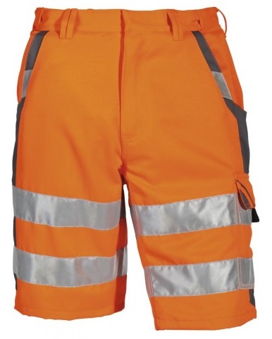 PKA-Warnschutz,Shorts, 1 Cargotasche, ca. 280 g/qm, orange