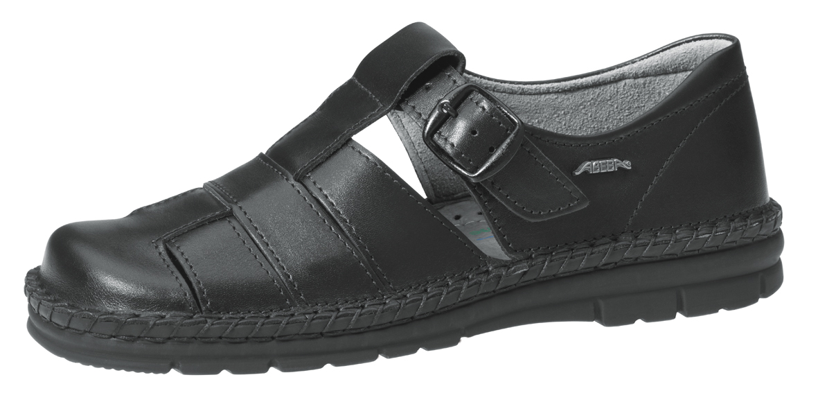 ABEBA-Footwear, Damen-Arbeits-Berufs-Sandalen, schwarz