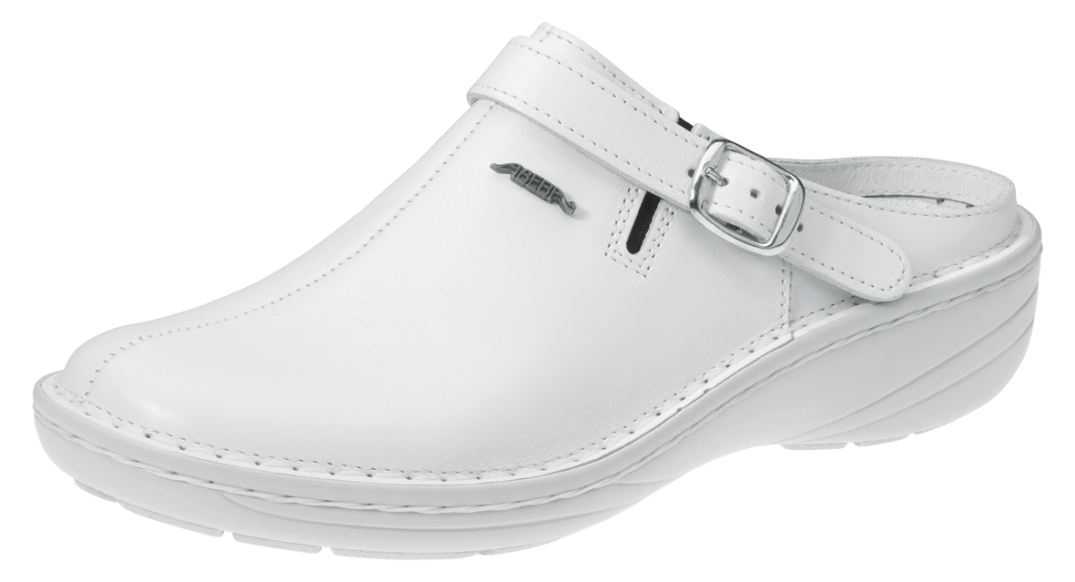 ABEBA-Footwear, OB-Damen-Arbeits-Berufs-Clogs, weiß