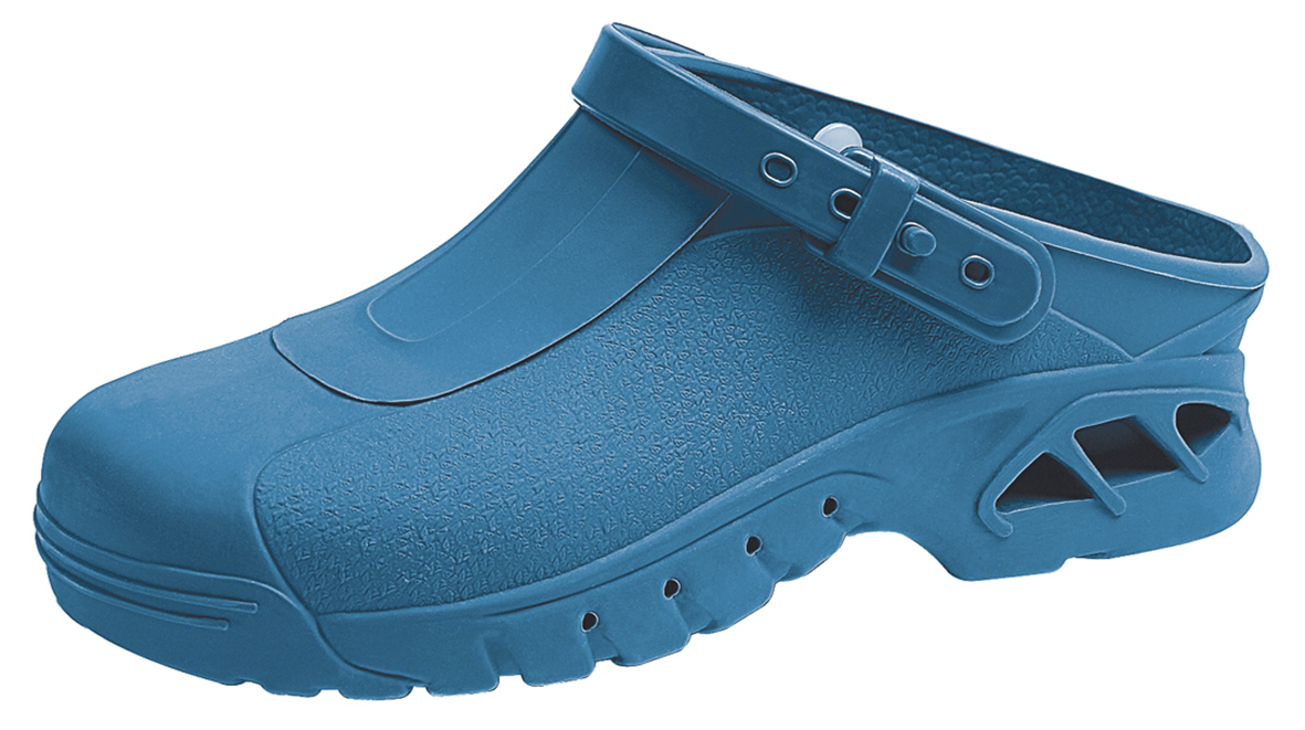 ABEBA-Footwear, Damen- u. Herrenclogs, blau