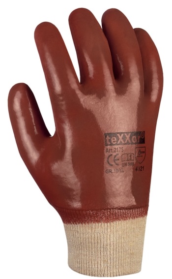 BIG TEXXOR PVC Handschuhe Arbeitshandschuhe rotbraun