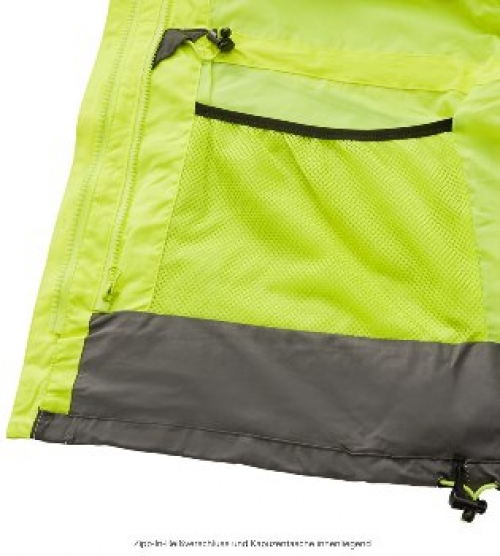 BIG-4-Protect-Warnschutz, Warn-Wetterschutz-Jacke, Tampa, leuchtgelb