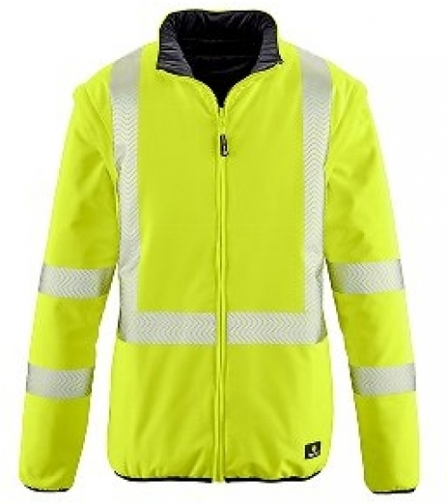 BIG-4-Protect-Warnschutz, Warn-Wetterschutz-Jacke, Reno, leuchtgelb
