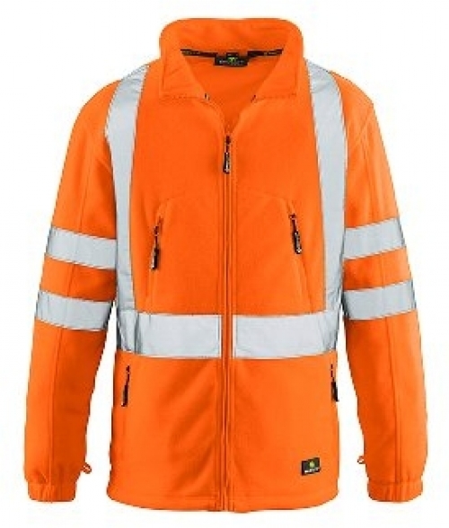 BIG-4-Protect-Warnschutz, Warn-Fleece-Jacke, Seattle, leuchtorange