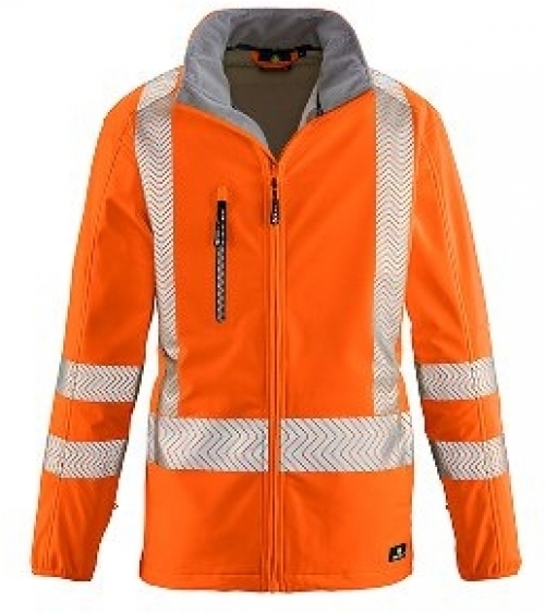 BIG-4-Protect-Warnschutz, Warn-Softshell-Jacke, Tyler, leuchtorange