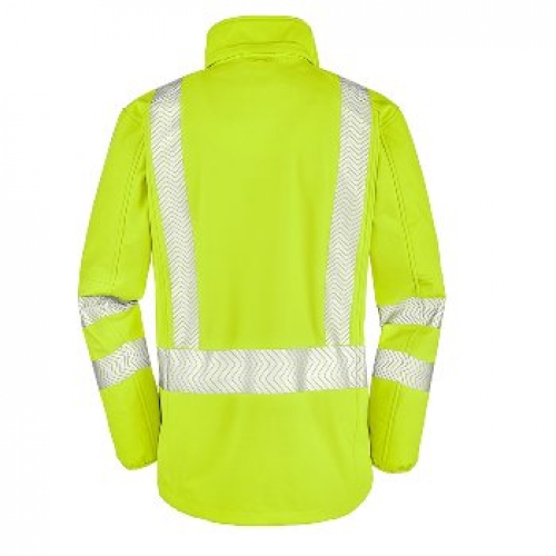 BIG-4-Protect-Warnschutz, Warn-Softshell-Jacke, Tyler, leuchtgelb