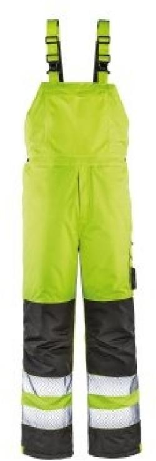BIG-4-Protect-Warnschutz, Warn-Wetterschutz-Latzhose, Atlanta, leuchtgelb/grau